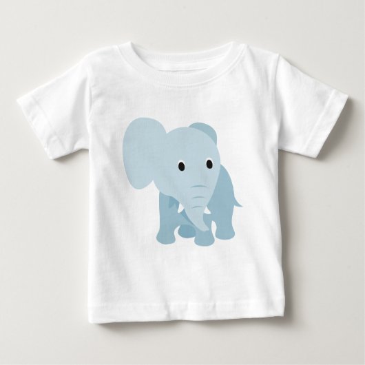 かわいいベビーゾウ ベビーTシャツ (正面)