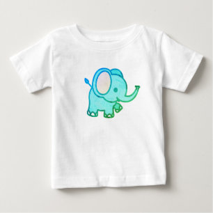 かわいいベビーゾウ ベビーTシャツ