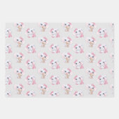 かわいいベビーゾウ ラッピングペーパーシート (正面2)