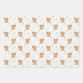 かわいいベビーゾウ ラッピングペーパーシート (正面2)