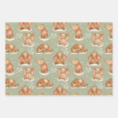 かわいいベビーゾウ ラッピングペーパーシート (正面)