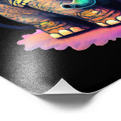 かわいいベビーゾウ（眼鏡とビーニー） フォトプリント            (角)