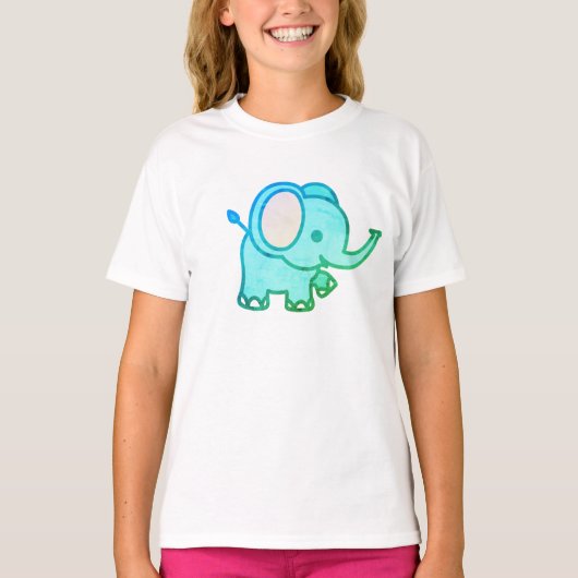 かわいいベビーゾウ Tシャツ (正面)