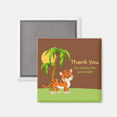 かわいいベビータイガーありがとう磁石 マグネット (正面/裏面)