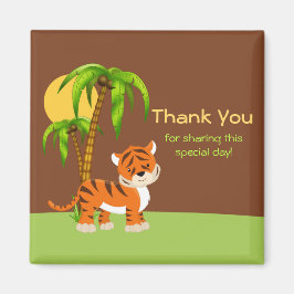 かわいいベビータイガーありがとう磁石 マグネット