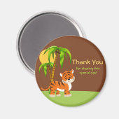 かわいいベビータイガーありがとう磁石 マグネット (正面/裏面)