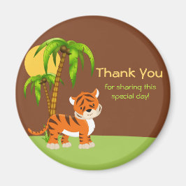 かわいいベビータイガーありがとう磁石 マグネット