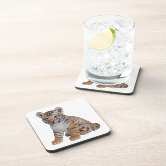 かわいいベビータイガーカブ コースター (右側)