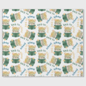 かわいいベビータイガー眼鏡ブック新学期 ラッピングペーパー (フラット)