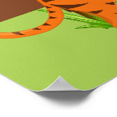 かわいいベビータイガー赤ちゃんシャワーポスター ポスター (角)