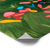 かわいいベビーダルマチアンアットアーバンパークイラストレーション ポスター (角)