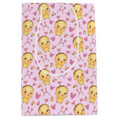 かわいいベビーチックスとハート抱き枕 ミディアムペーパーバッグ (正面)