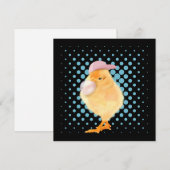 かわいいベビーチックピンクバブルガムブラック (正面/裏面)