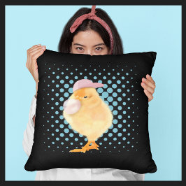 かわいいベビーチックピンクバブルガム クッション