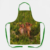 かわいいベビーチップムンクス動物アート エプロン (正面)