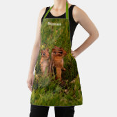 かわいいベビーチップムンクス動物パーソナライズされた芸術 エプロン (インサイチュ)