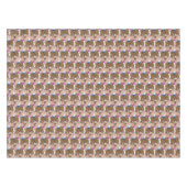 かわいいベビーテディベアーズジェンダーリビール長方形 テーブルクロス (正面(横))