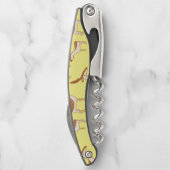 かわいいベビーディアアンドファミリーオンパステルイエロー ソムリエナイフ (裏面)