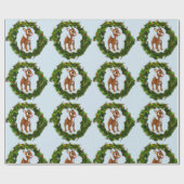 かわいいベビーディアクリスマス ラッピングペーパー (フラット)