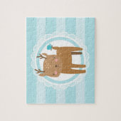 かわいいベビーディアブルー ジグソーパズル (縦)