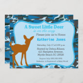 かわいいベビーディアベビーシャワー招待状 招待状 (正面/裏面)