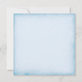 かわいいベビーディアベビーシャワー 招待状 (裏面)