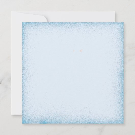 かわいいベビーディアベビーシャワー 招待状 (裏面)