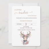 かわいいベビーディアホリーベリーベビーシャワー 招待状 (正面)