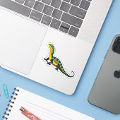 かわいいベビートカゲ漫画のキャラクター シール (ノートパソコンとiPhone)