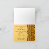 かわいいベビートラのストライプなベビーシャワー 招待状 (内部)