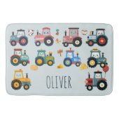 かわいいベビートラクター・イン・ザ・ファーム バスマット (正面)