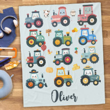 かわいいベビートラクター・イン・ザ・ファーム