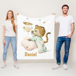 かわいいベビートラ フリースブランケット