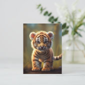 かわいいベビートラ ポストカード (スタンド正面)