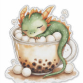 かわいいベビードラゴンと卵 シール (正面)