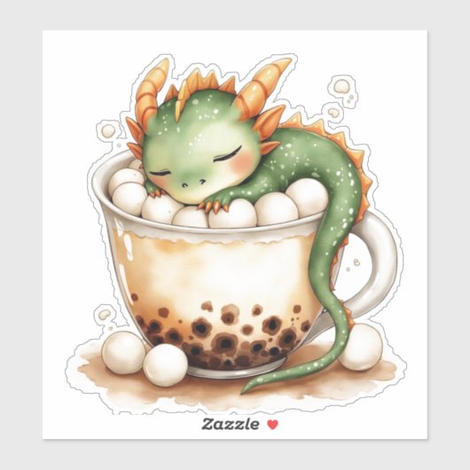 かわいいベビードラゴンと卵 シール (シート)
