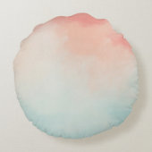 かわいいベビードラゴンウォーターカラークッション ラウンドクッション (裏面)