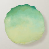 かわいいベビードラゴンウォーターカラークッション ラウンドクッション (裏面)