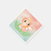 かわいいベビードラゴンウォーターカラーペーパーナプキン スタンダードカクテルナプキン (角)