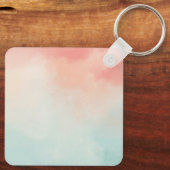 かわいいベビードラゴンウォーターカラーボタンキーリング キーホルダー (裏面)