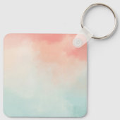 かわいいベビードラゴンウォーターカラーボタンキーリング キーホルダー (裏面)