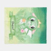 かわいいベビードラゴンウォーターフリースブランケット フリースブランケット (正面(横))