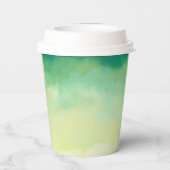 かわいいベビードラゴンウォーター色懸命プラスチックコースター 紙コップ (裏面)