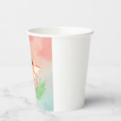 かわいいベビードラゴンウォーター色懸命プラスチックコースター 紙コップ (左)