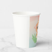 かわいいベビードラゴンウォーター色懸命プラスチックコースター 紙コップ (右)