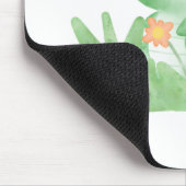 かわいいベビードラゴンウォーター色 マウスパッド (コーナー)