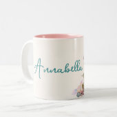 かわいいベビードラゴンエッグ ツートーンマグカップ (正面左)