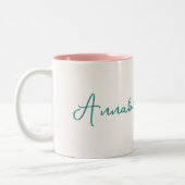 かわいいベビードラゴンエッグ ツートーンマグカップ (左)