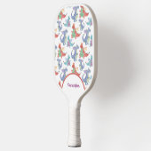 かわいいベビードラゴンズカラフルファおもしろいミリ ピックルボールラケット (左)