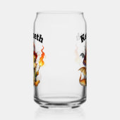 かわいいベビードラゴン消防士ギア ガラス缶 (左)